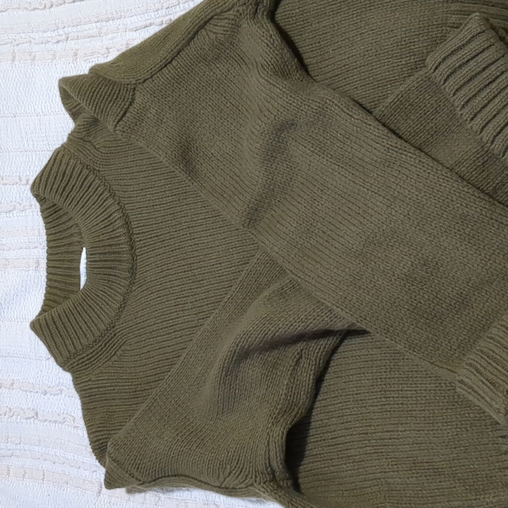Everlane wool mock neck boyfriend sweater size M